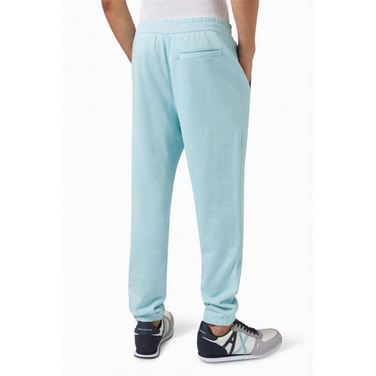 Armani Exchange - Logo Sweatpants in Cotton Blue