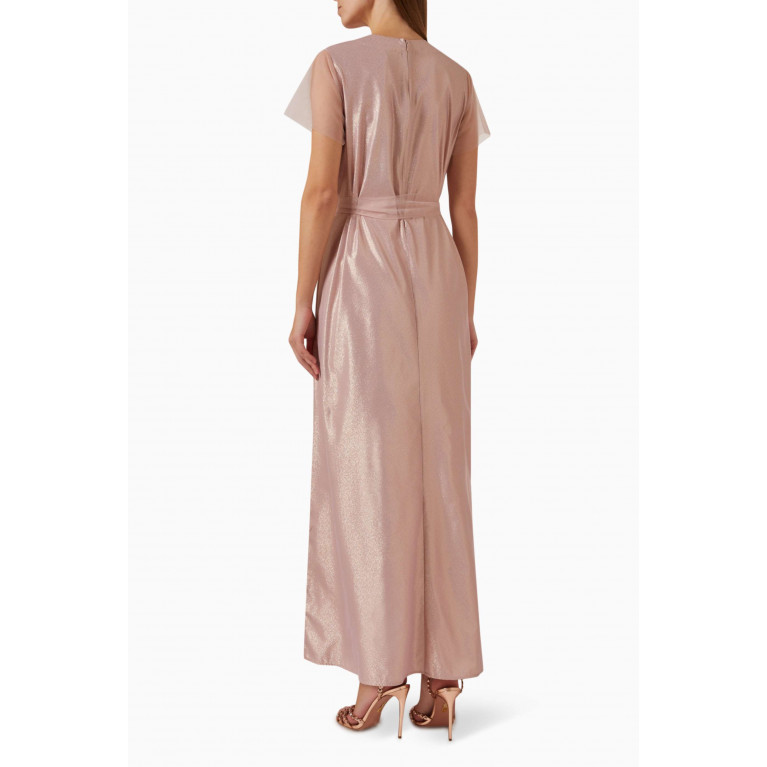 HQ by Homa Q - Bead-embellished Maxi Dress in Organza & Tulle