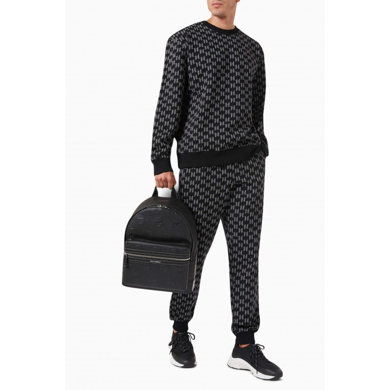 Karl Lagerfeld - Monogram Sweatpants in Jacquard