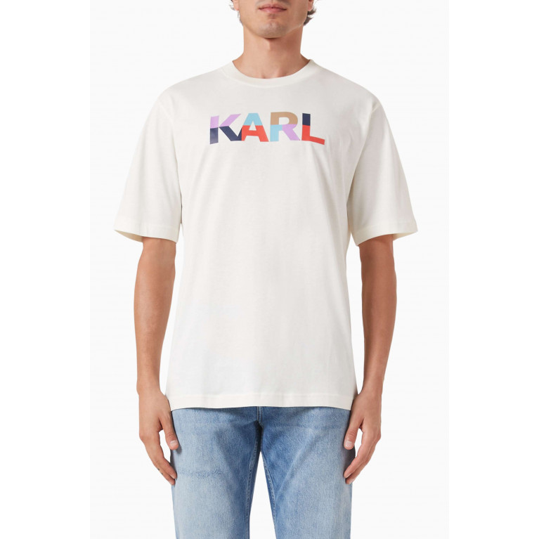 Karl Lagerfeld - Logo T-shirt in Cotton-jersey