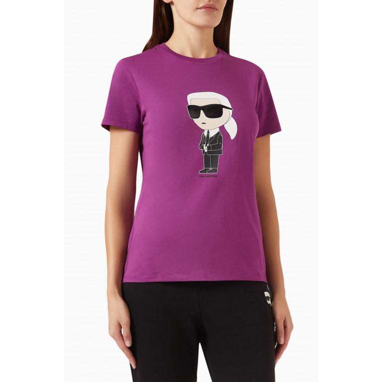 Karl Lagerfeld - Ikonik Karl T-shirt in Cotton-jersey