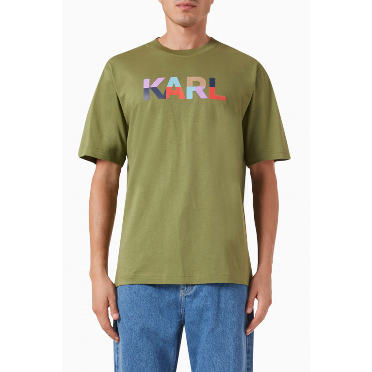 Karl Lagerfeld - Logo T-shirt in Cotton-jersey