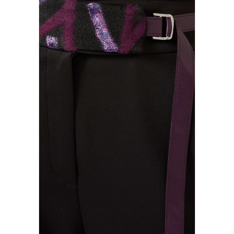 Hukka - Belted Pants in Stretch-modal Blend