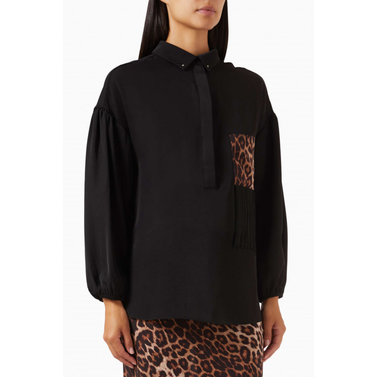 Hukka - Leopard-print Pocket Shirt