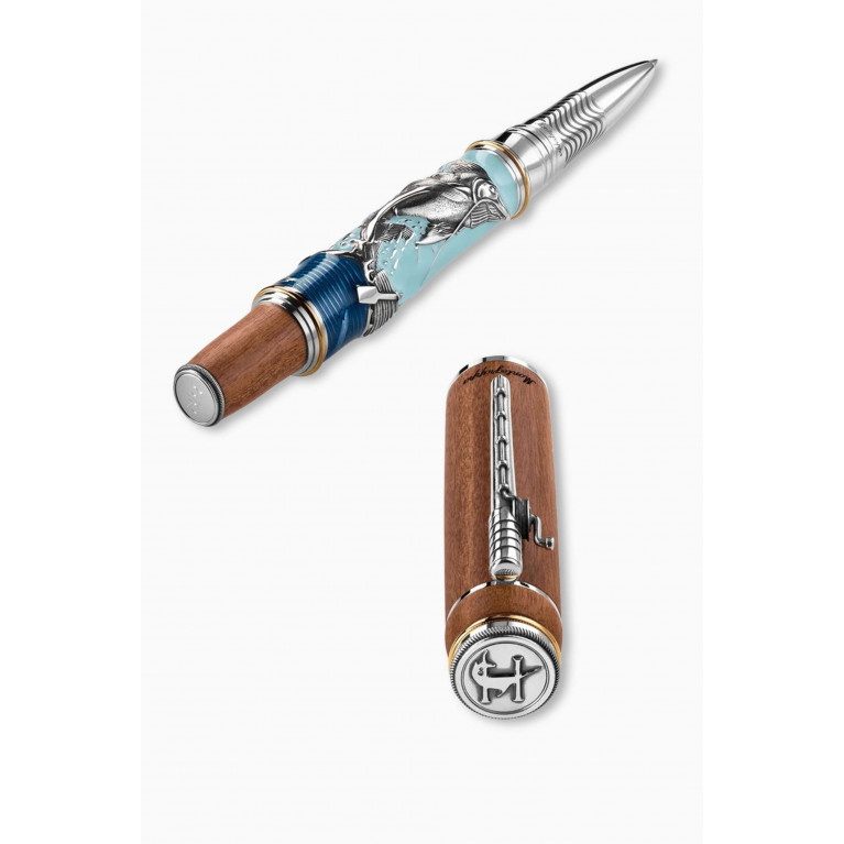 Montegrappa - The Old Man and the Sea Rollerball Pen in Stainless Steel