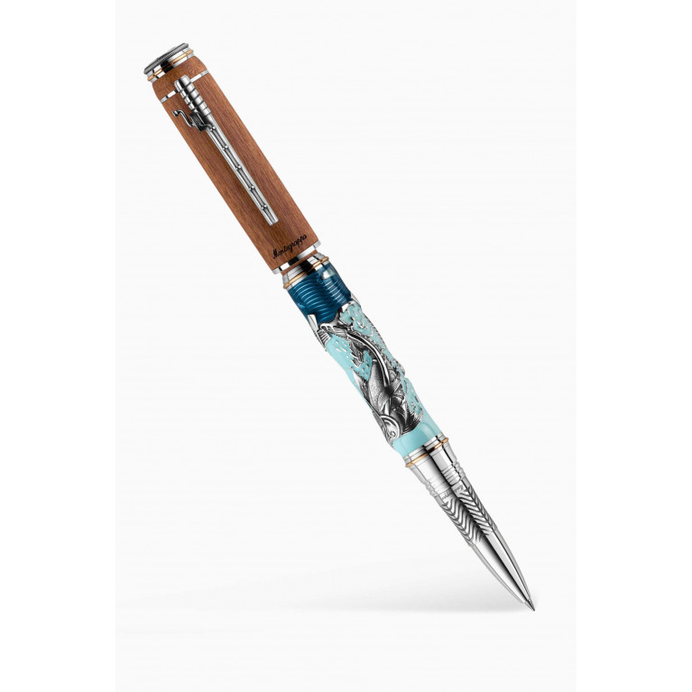 Montegrappa - The Old Man and the Sea Rollerball Pen in Stainless Steel