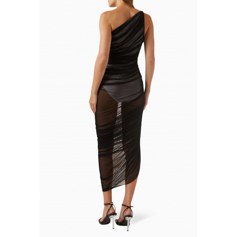 Norma Kamali - Diana One-shoulder Gown in Mesh