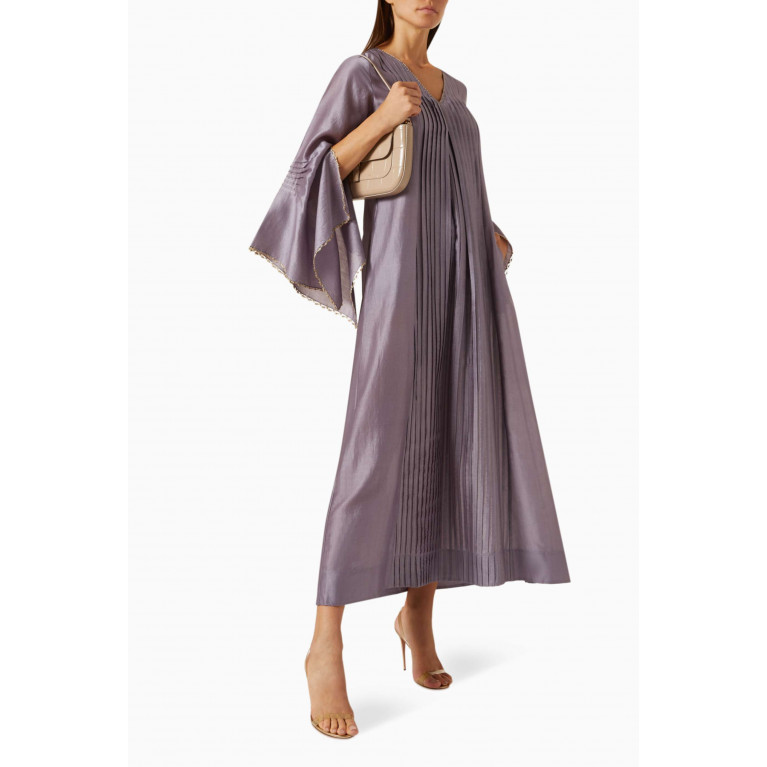 SWGT - Signature Pintuck Pleated Dress in Silk