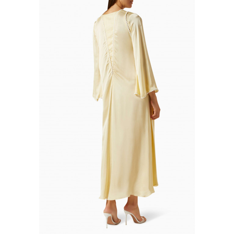 SWGT - Handcrochet Scallop Maxi Dress in Silk