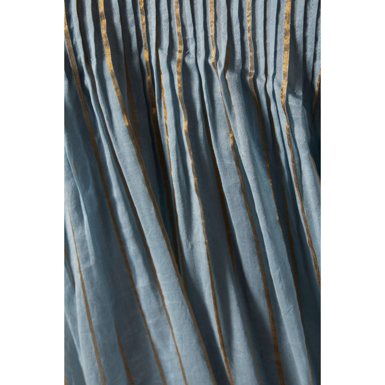 SWGT - Pin-tuck Midi Dress in Zari Silk
