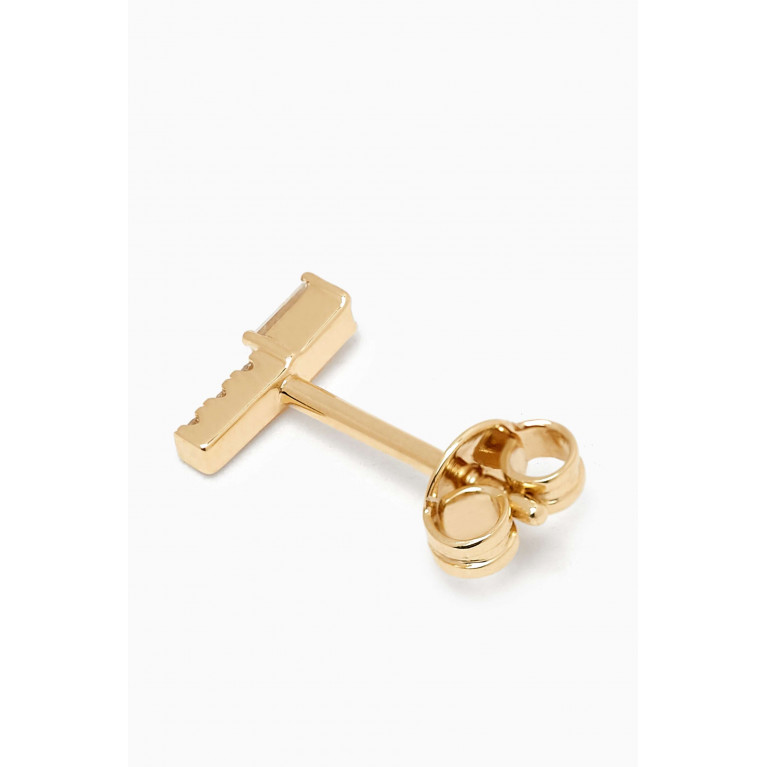 Ouverture - Baguette Diamond Single Stud Earring in 14kt Gold