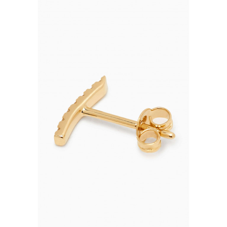 Ouverture - Line Diamond Single Stud Earring in 14kt Gold