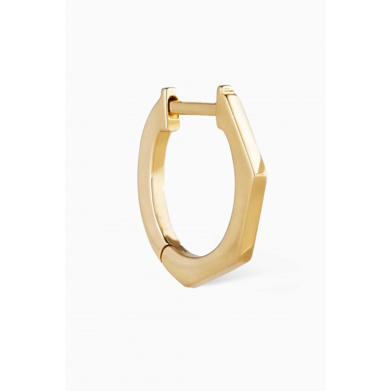 Ouverture - Large Angular Single Huggie in 14kt Gold