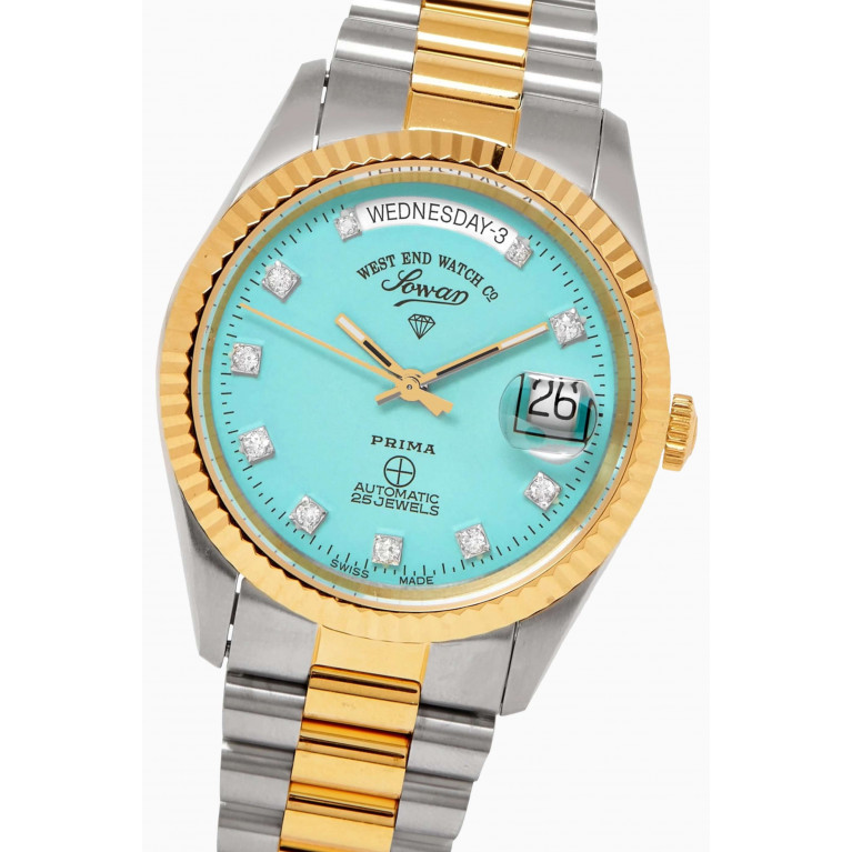 West End Watch Co. - The Classics Diamond Automatic Stainless Steel Watch, 37mm