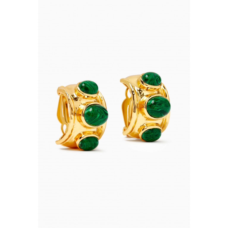 VALÉRE - Nova Hoop Clip-on Earrings in 24kt Gold-plated Brass
