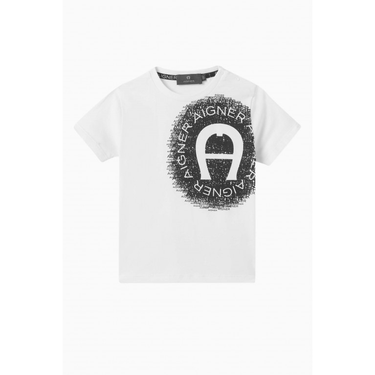 AIGNER - Logo T-Shirt in Cotton Jersey