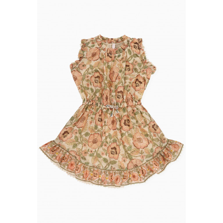 Zimmermann - Junie Flip Floral Dress in Cotton