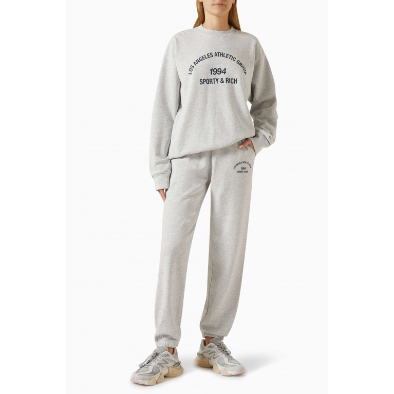 Sporty & Rich - LA Athletic Group Sweatshirt in Cotton Blend