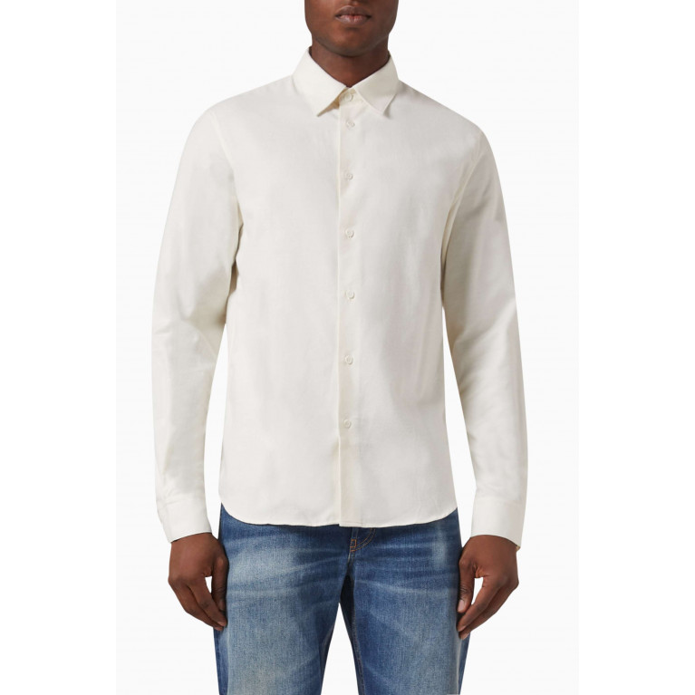 Sandro - Flannel Shirt in Cotton Neutral