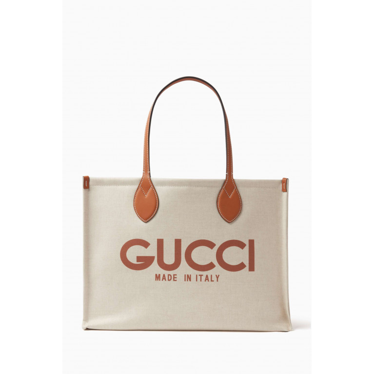 Gucci - Gucci-print Tote Bag in Canvas