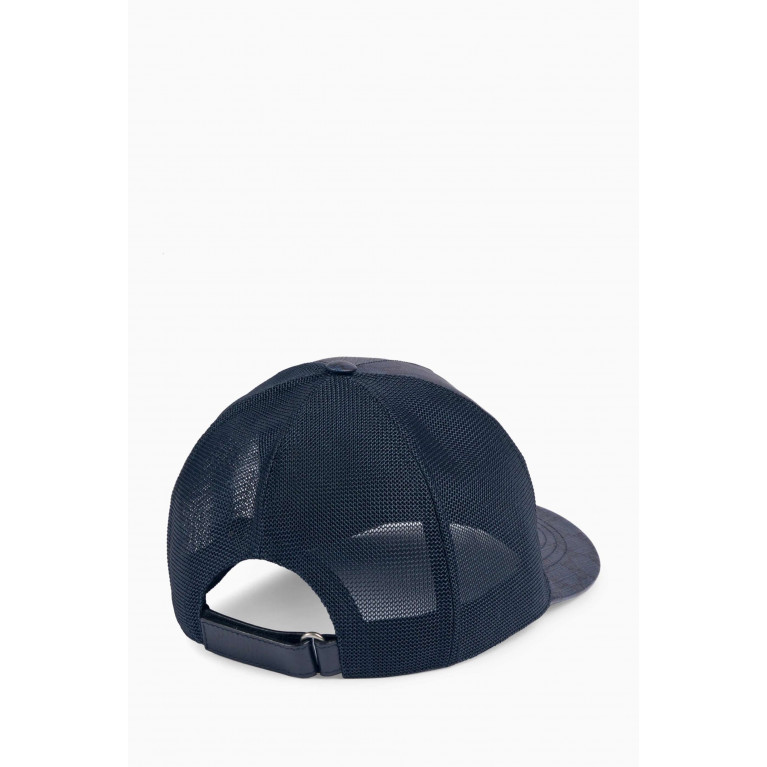 Gucci - Baseball Hat in GG Supreme Canvas & Mesh Blue