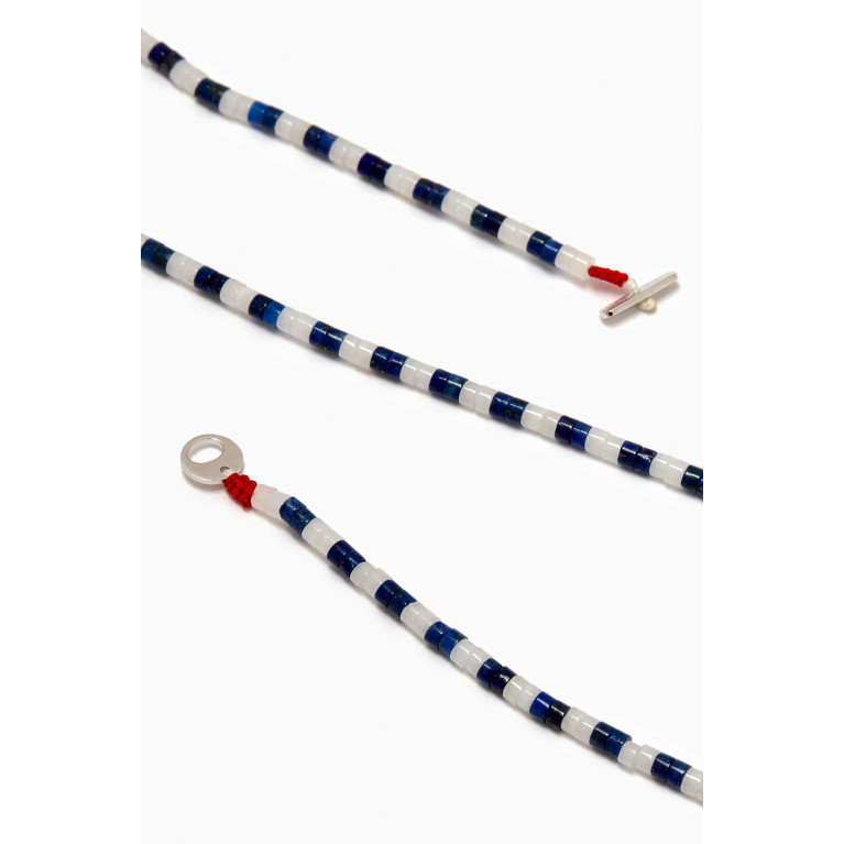 Miansai - Kai Lapis Lazuli & Moonstone Necklace in Sterling Silver