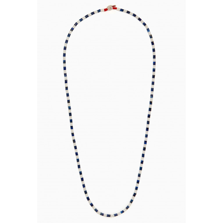 Miansai - Kai Lapis Lazuli & Moonstone Necklace in Sterling Silver
