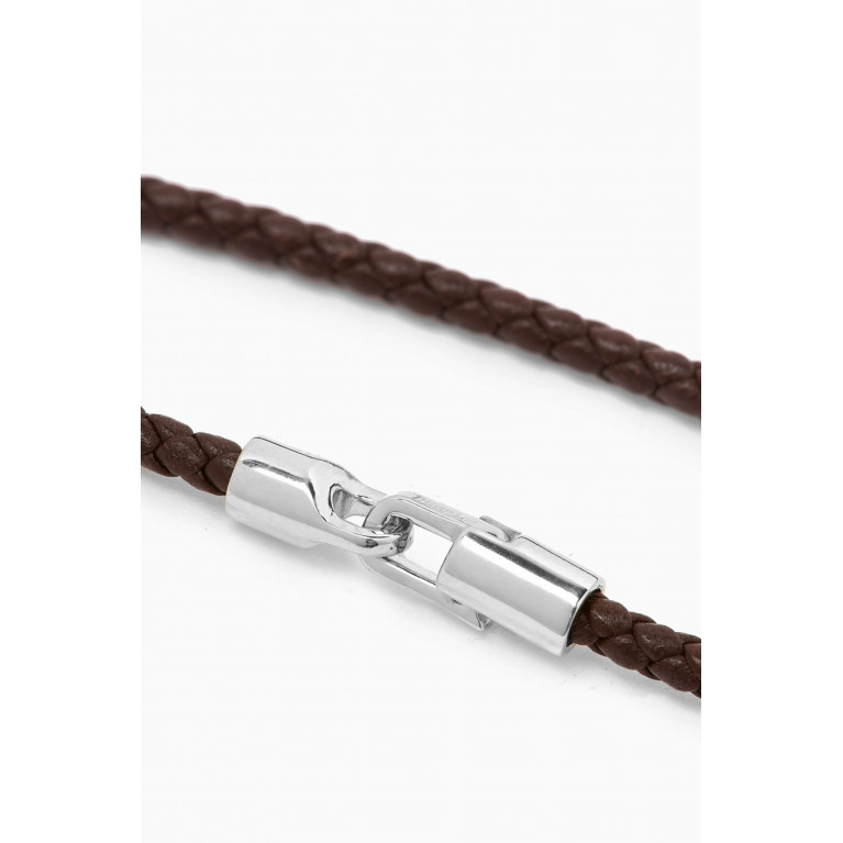 Miansai - Cruz Bracelet in Leather & Sterling Silver