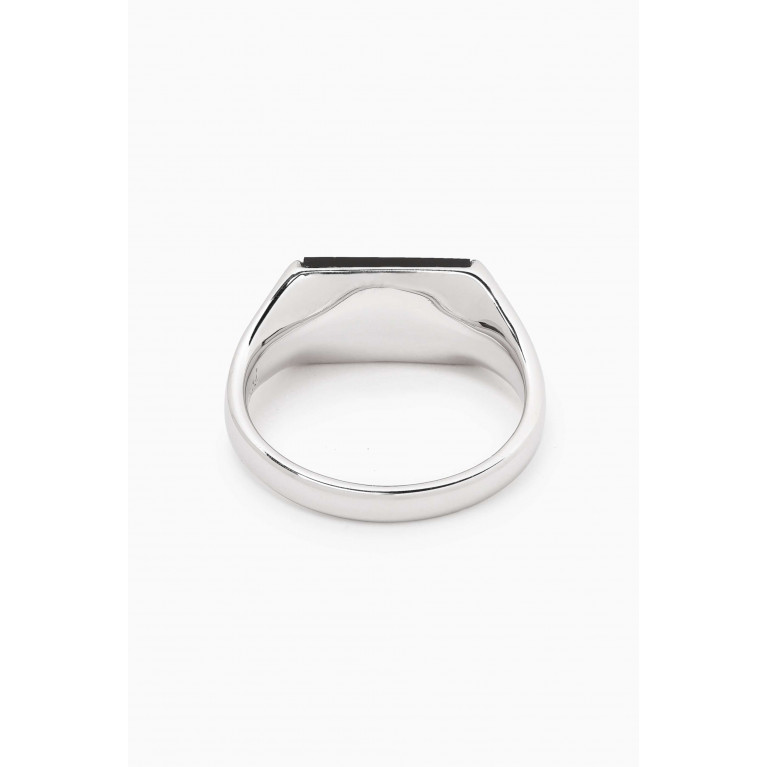 Miansai - Duo Onyx Ring in Sterling Silver
