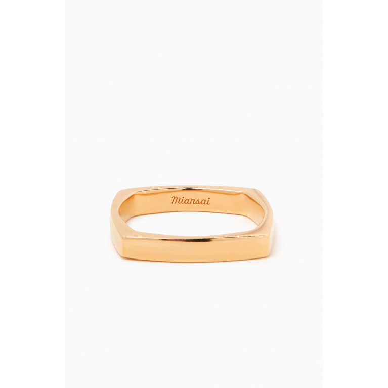 Miansai - Level Ring in Gold Vermeil