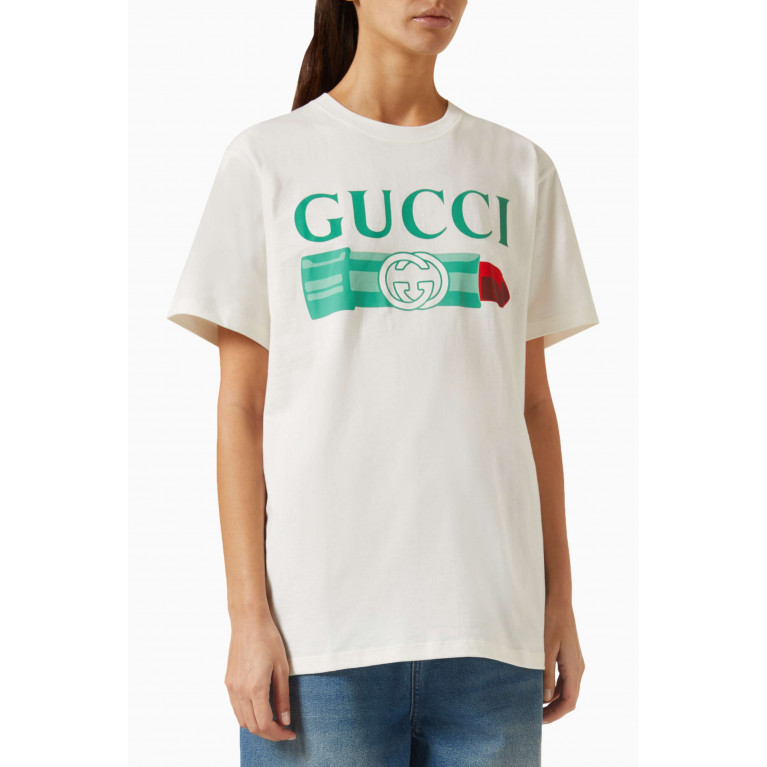 Gucci - Gucci Lipstick Print T-Shirt Cotton