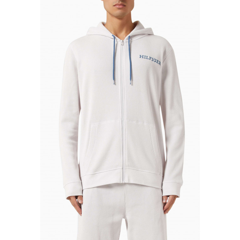 Tommy Hilfiger - Monotype Lounge Hoodie in Cotton Waffle