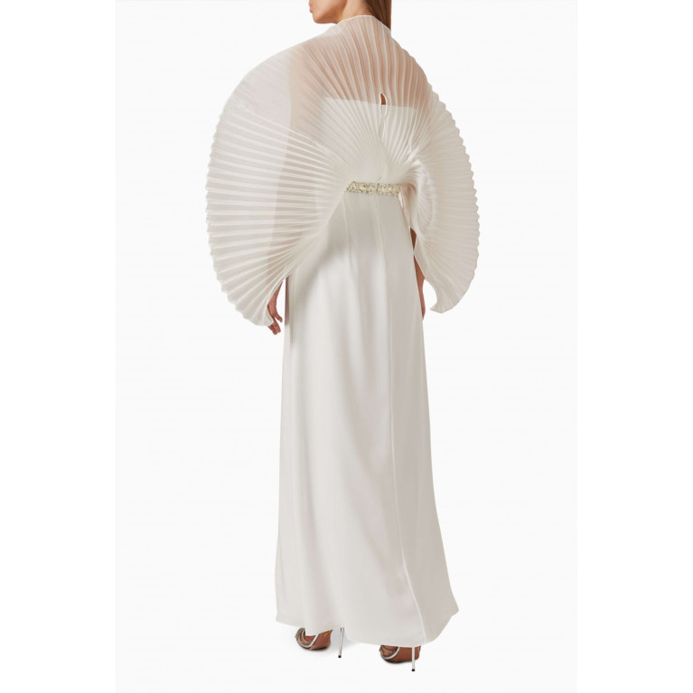 Anatomi - Raina Pleated Maxi Dress White