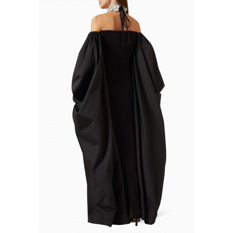 Anatomi - Fiora Draped Maxi Dress Black