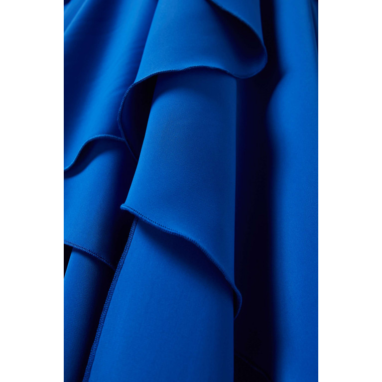 Amri - Ruffle Maxi Dress Blue