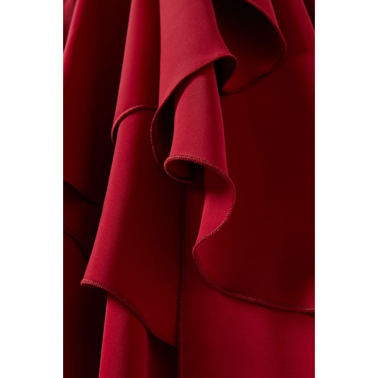 Amri - Ruffle Maxi Dress Red
