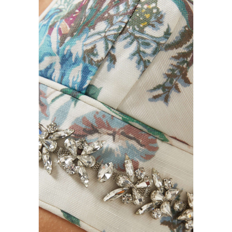 Zimmermann - Matchmaker Embellished Bralette in Silk-linen Organza