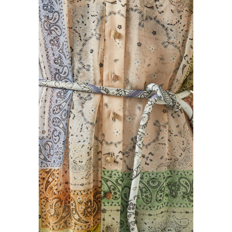 Zimmermann - Matchmaker Lantern Mini Dress in Cotton-silk Blend