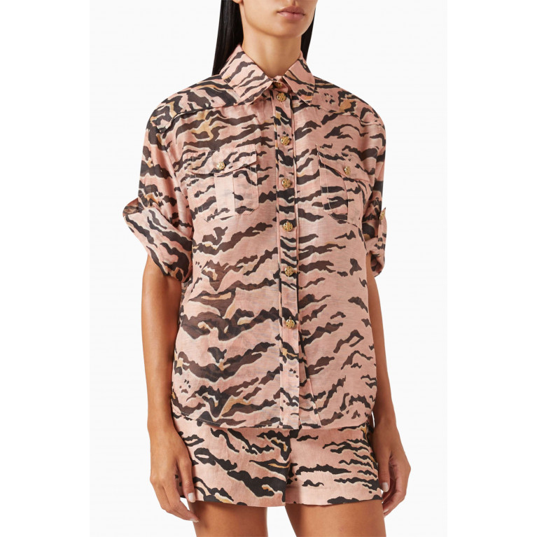 Zimmermann - Matchmaker Safari Shirt in Linen-blend