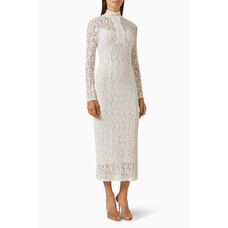 Alexis - Tafari Dress in Lace White