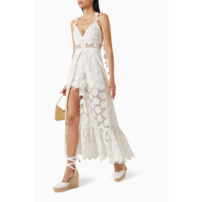 Alexis - Armas Playsuit with Skirt in Lace