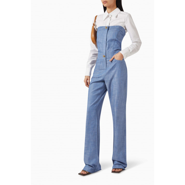 Alexis - Breslin Jumpsuit in Chambray