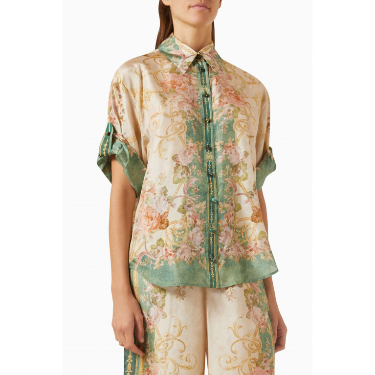 Zimmermann - August Floral-print Shirt in Silk