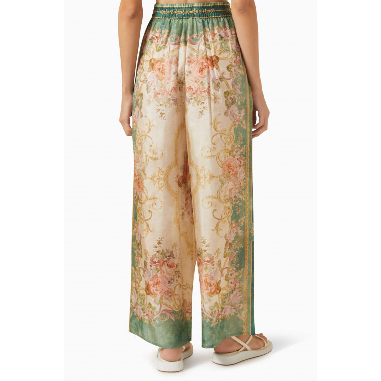 Zimmermann - August Floral-print Relaxed Pants in Silk