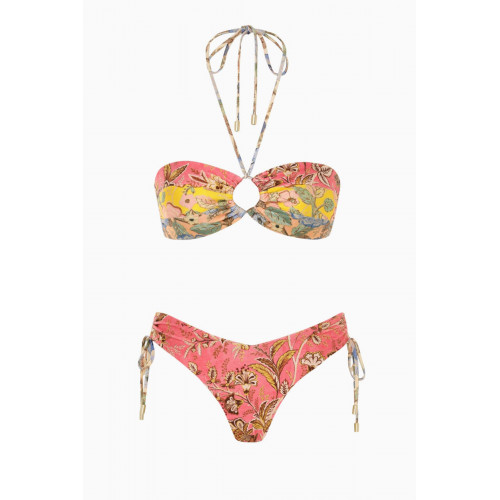 Zimmermann - Junie Panelled Halter Bikini Set in Lycra