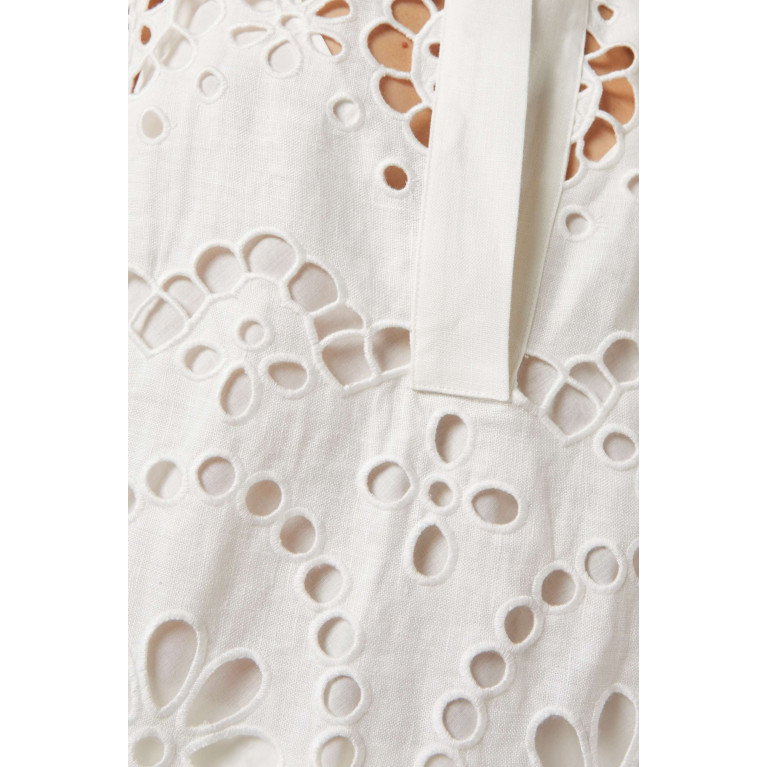 Zimmermann - Lexi Broderie Anglaise Tunic in Cotton