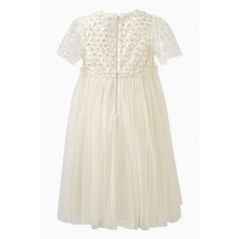 Needle & Thread - Thea Bodice Dress in Recycled Tulle Neutral