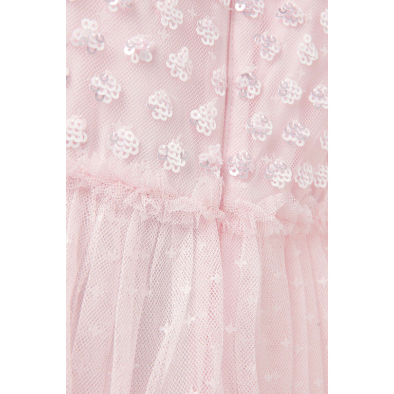 Needle & Thread - Thea Bodice Dress in Recycled Tulle Pink