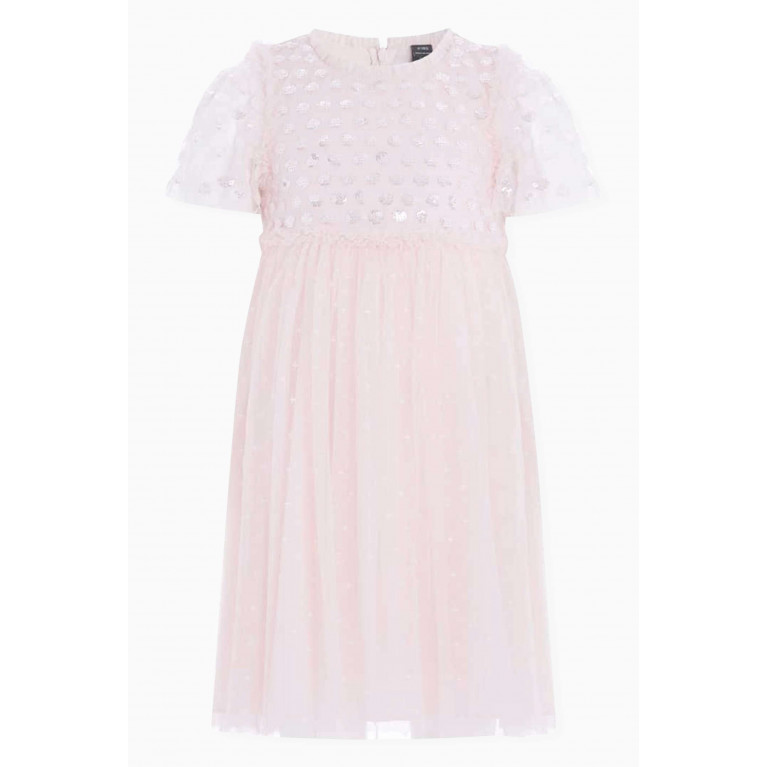 Needle & Thread - Thea Bodice Dress in Recycled Tulle Pink