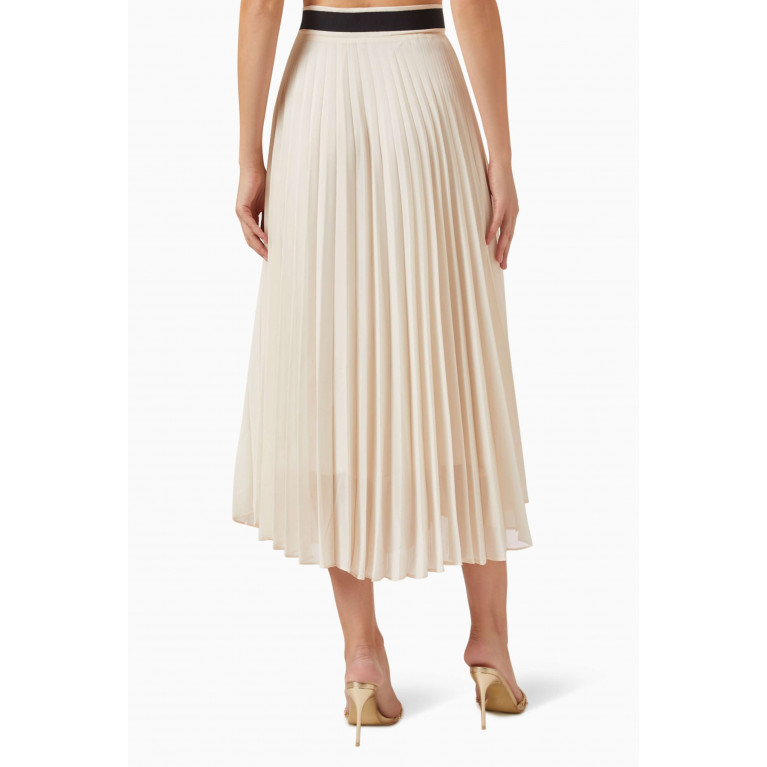 Setre - Pleated Midi Skirt Neutral
